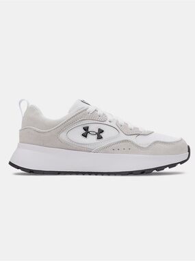 Under Armour sneakers tennis shoes women’s white gray halo suede mirage 12